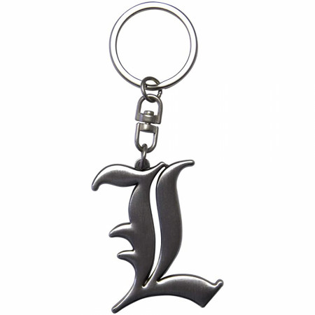 Death Note L Symbol 3D Keychain